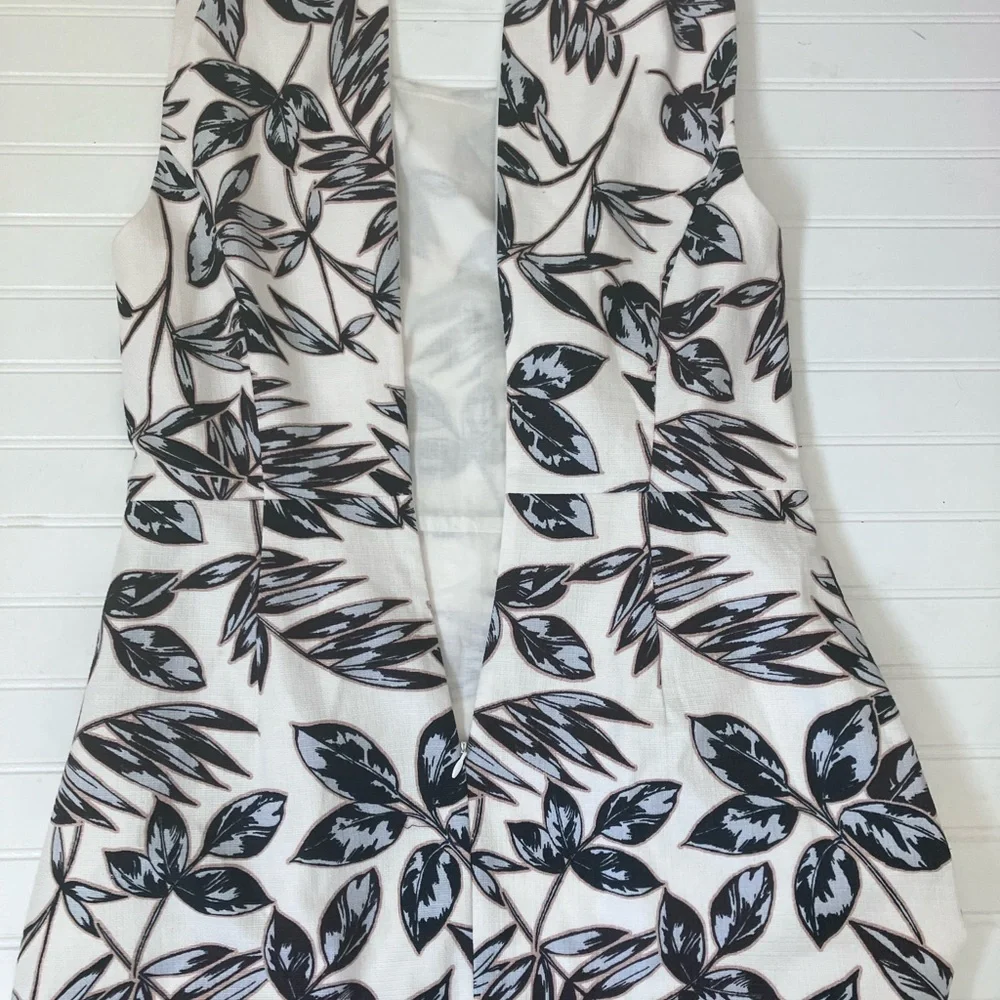 J Crew Leaf Patterned Pocketed Dress - Picture 4 of 12